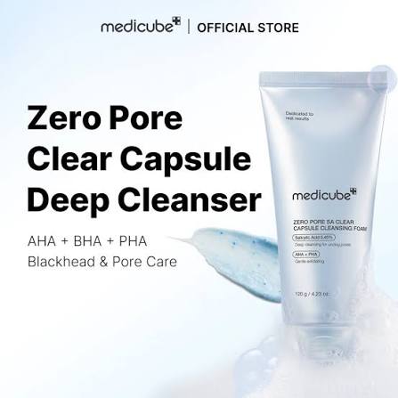 Medicube Zero Pore SA Clear Capsule Cleansing Foam 120g