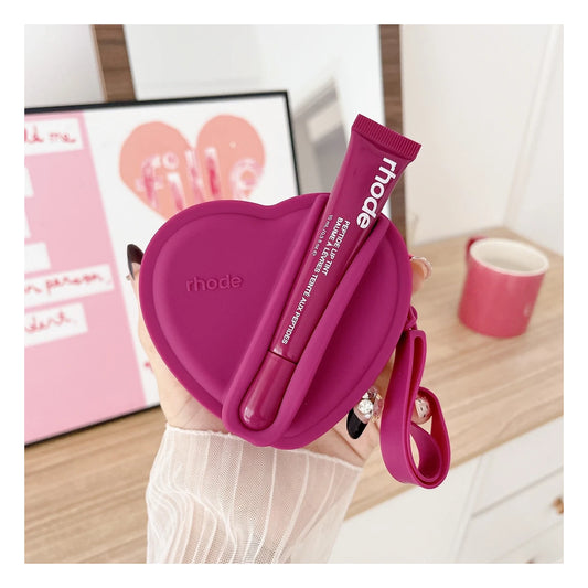 Rhode Heart-Shaped Lip Gloss Pouch Set