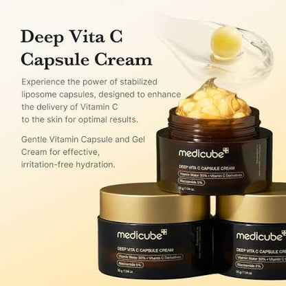Medicube Deep Vita C Capsule Cream 55g (Yellow Bean, Old Version)