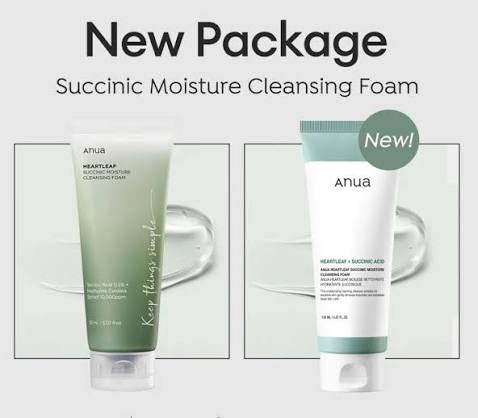 Anua Heartleaf Succinic Moisture Cleansing Foam