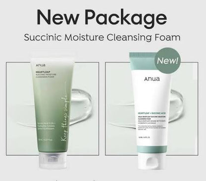 Anua Heartleaf Succinic Moisture Cleansing Foam