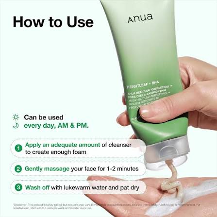 Anua Heartleaf + BHA Pore Deep Cleansing Foam