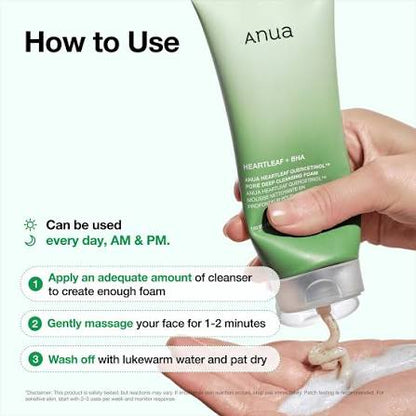 Anua Heartleaf + BHA Pore Deep Cleansing Foam