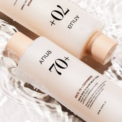 Anua Rice 70 + Ceramide Glow Milky Toner