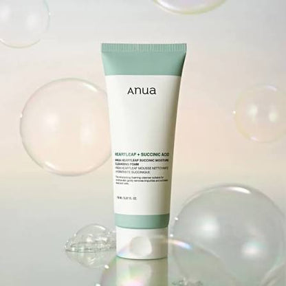 Anua Heartleaf Succinic Moisture Cleansing Foam