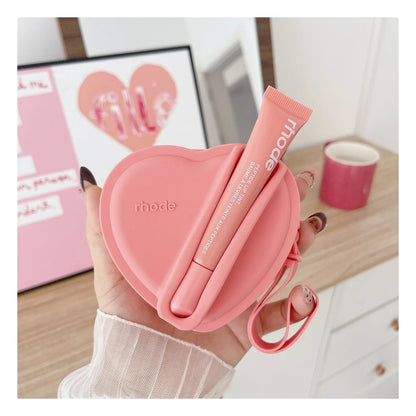 Rhode Heart-Shaped Lip Gloss Pouch Set