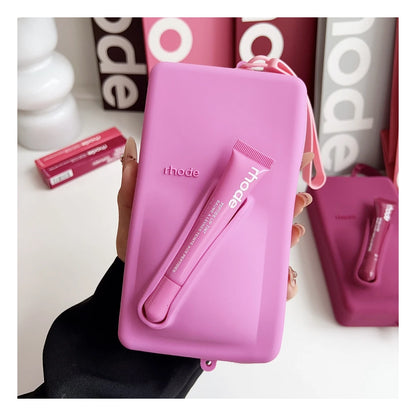 Rhode Silicone Pouch with Lip Gloss Set