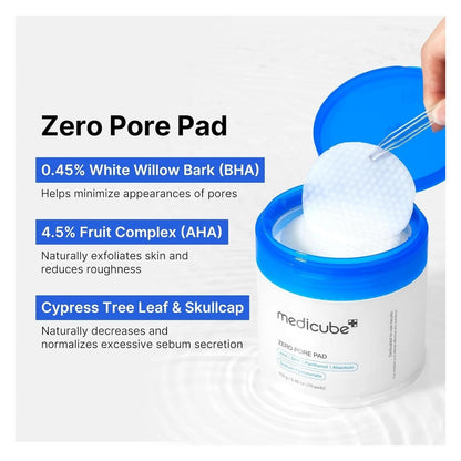 Medicube Zero Pore Pad 155g (AHA/BHA)