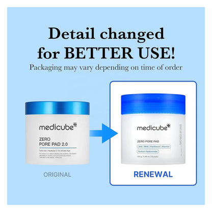 Medicube Zero Pore Pad 155g (AHA/BHA)