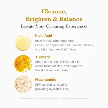 Medicube Kojic Acid Turmeric Toning Cleanser 120g