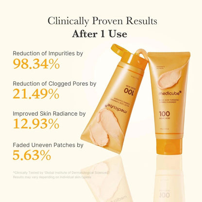 Medicube Kojic Acid Turmeric Toning Cleanser 120g