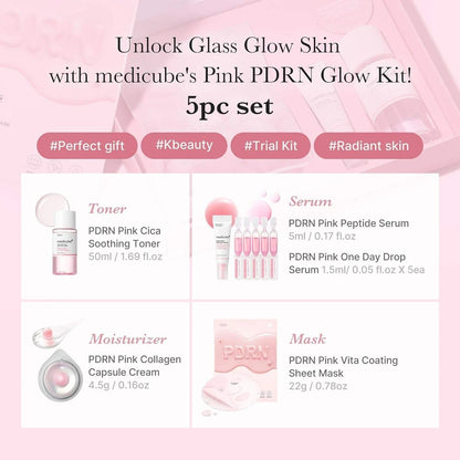 Medicube PDRN Pink Glow Kit 5pc Set